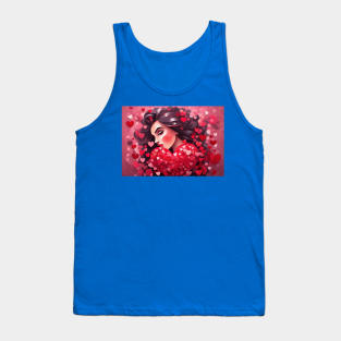 Valentines Day Art Tank Top